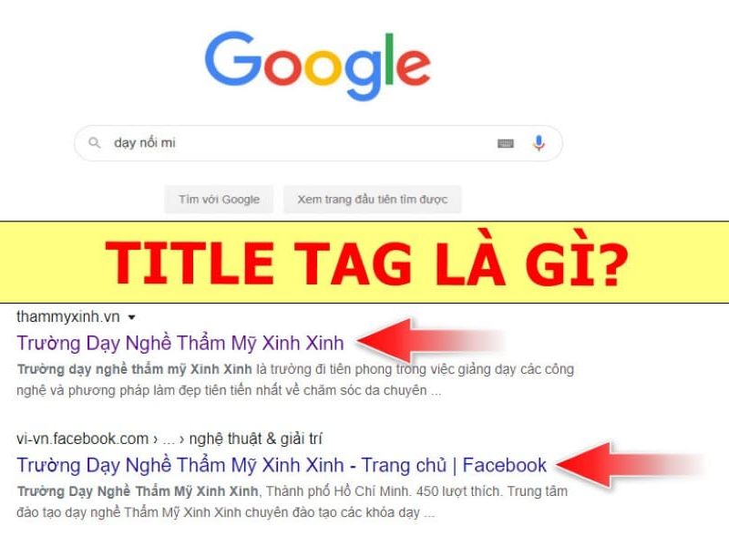 Khái niệm SEO Title trong tối ưu hóa công cụ tìm kiếm