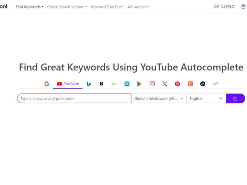 Keyword Tool for YouTube