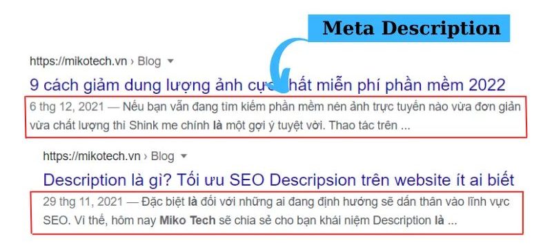 Thẻ Mô Tả (Meta Description)
