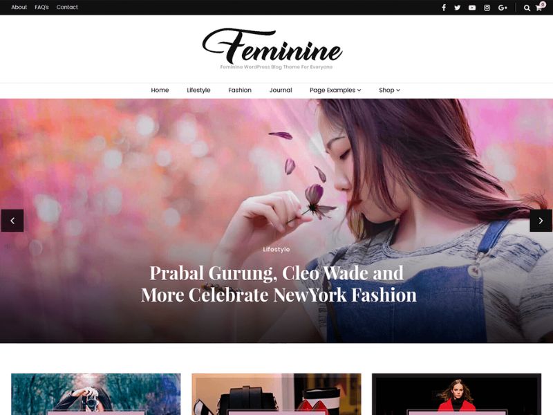 Blossom Feminine – Theme Blog WordPress Đẹp Cho Nữ Blogger