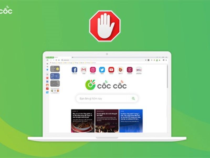 Cách chặn 1 trang web trên Cốc Cốc
