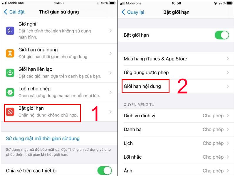 Cách chặn 1 trang web trên iPhone