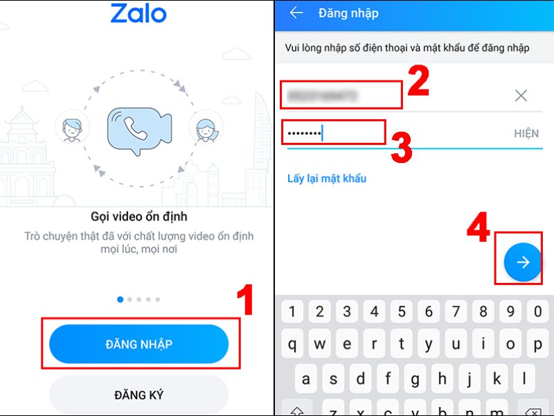 Cách đăng nhập Zalo trên web bằng số điện thoại