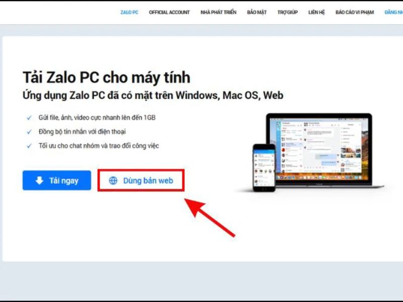 Cách đăng nhập Zalo trên web mà không cần điện thoại
