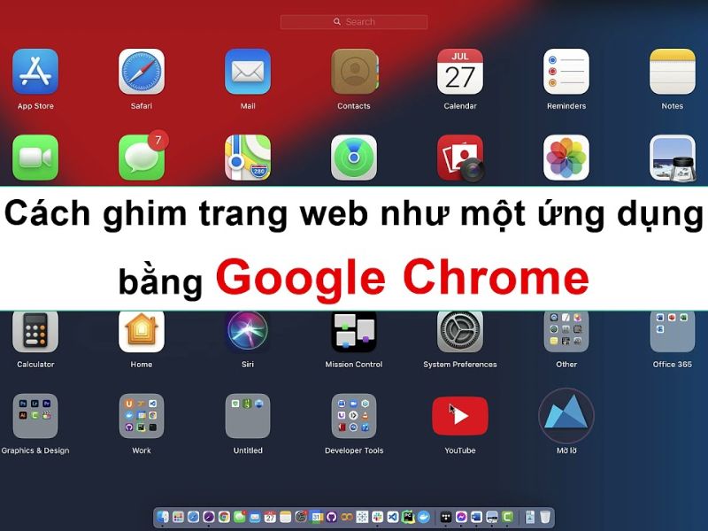 Cách ghim trang web trên Google Chrome máy tính