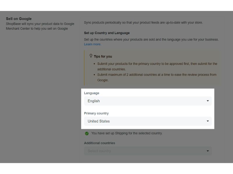 Đồng bộ dữ liệu sản phẩm lên Merchant Center