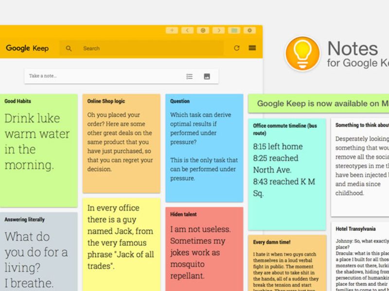Các tính năng mới và cốt lõi của Google Keep năm 2026