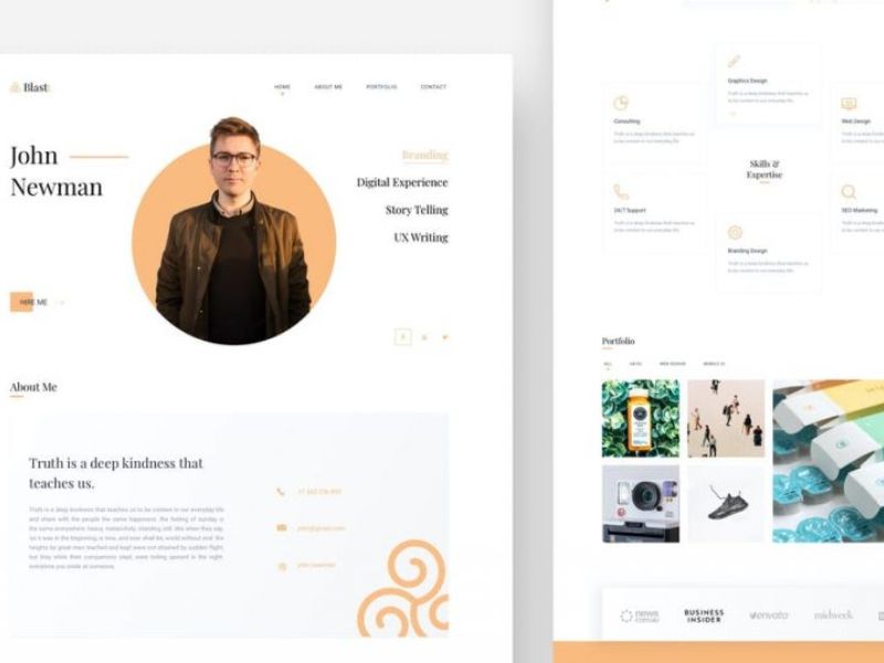 Trang web cá nhân thường gồm những nội dung gì?