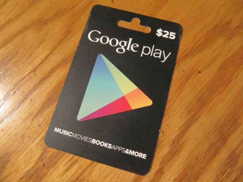 Cách Nạp Google Play Gift Card